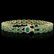 14k Gold 18ct Emerald 0.40ct Diamond Bracelet - 2
