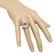 14K Gold 3.99ct Aquamarine 0.55ct Diamond Ring - 3