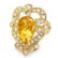 14k Yellow Gold 5.50ct Beryl 1.15ct Diamond Ring - 2