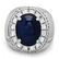 14k 15.50ct Sapphire 0.50ct Diamond Mens Ring - 2