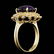 14k Gold 5.00ct Amethyst 0.70ct Diamond Ring - 5