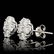 14k White Gold 2.75ct Diamond Earrings - 2