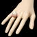 14k Gold 13 X 13mm Pearl 0.80ct Diamond Ring - 3
