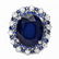 14k Gold 16.4ct Sapphire 1.00ct Diamond Ring - 2