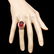 14k Rose Gold 11.80ct Ruby 1.80ct Diamond Ring - 4