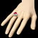 14k White Gold 5.00ct Ruby 0.80ct Diamond Ring - 3