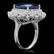 14k Gold 13.00ct Sapphire 1.85ct Diamond Ring - 2