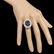 14k Gold 13.00ct Sapphire 1.85ct Diamond Ring - 3