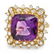 14k Gold 7.30ct Amethyst 1.00ct Diamond Ring - 2