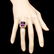 14k Gold 7.30ct Amethyst 1.00ct Diamond Ring - 4