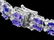 14k 20.00ct Tanzanite 1.30ct Diamond Bracelet - 3