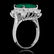 18K Gold 4.18 Emerald 2.00 Diamond Ring - 2