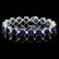 14k Gold 40ct Sapphire 1.35ct Diamond Bracelet