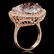 14K Gold 17.17ct Kunzite 1.21ct Diamond Ring - 2