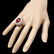 14k White Gold 12ct Ruby 0.90ct Diamond Ring - 3