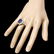 14k Gold 8.00ct Sapphire 2.00ct Diamond Ring - 3