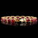 14k Gold 28.00ct Ruby 1.00ct Diamond Bracelet - 2