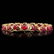 14k Gold 28.00ct Ruby 1.00ct Diamond Bracelet - 3