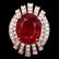 14k Rose Gold 10.00ct Ruby 1.85ct Diamond Ring - 3