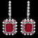14k Gold 11.4ct Ruby 1.50ct Diamond Earrings