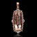14K Gold 12.37ct Morganite 1.25ct Diamond Pendant