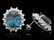 14k Gold 17.00ct Topaz 1.50ct Diamond Earrings - 3