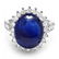 14k Gold 11.50ct Sapphire 1.20ct Diamond Ring - 2