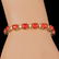 14k Gold 15.00ct Coral 0.80ct Diamond Bracelet - 4