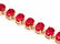 14k Gold 32.00ct Ruby 0.80ct Diamond Bracelet - 2