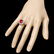 14k White Gold 4.00ct Ruby 0.70ct Diamond Ring - 3