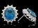 14k Gold 17.00ct Topaz 1.40ct Diamond Earrings - 3