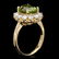 14k Gold 4.50ct Peridot 1.20ct Diamond Ring - 2