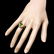 14k Gold 4.50ct Peridot 1.20ct Diamond Ring - 3