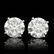 14k White Gold 5.09ct Diamond Earrings