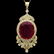 14K Gold 26.79ct Ruby 1.68ct Diamond Pendant
