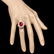 14k White Gold 7.00ct Ruby 2.3ct Diamond Ring - 4