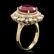 14k Yellow Gold 7.00ct Ruby 1.70ct Diamond Ring - 2