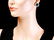 14k Gold 17.00ct Topaz 1.50ct Diamond Earrings - 4