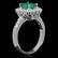 14K Gold 1.26ct Emerald 0.85ct Diamond Ring - 2
