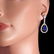 14k White Gold 6.50ct Sapphire 2.75ct Diamond Earrings - 3