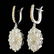 14k Gold 4.75ct Diamond 1.50ct Sapphire Earrings - 2