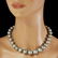 18K Gold Pearl 0.60ct Diamond Necklace - 2