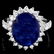 14k Gold 11.50ct Sapphire 1.20ct Diamond Ring