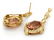 14k Y Gold 15ct Morganite 1.45ct Diamond Earrings - 3