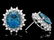 14k Gold 17.00ct Topaz 1.40ct Diamond Earrings - 3