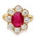 14k Yellow Gold 4.50ct Ruby 2.20ct Diamond Ring - 2