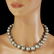 18K Gold Pearl 0.60ct Diamond Necklace - 2