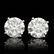 14k White Gold 5.09ct Diamond Earrings
