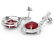 14k Gold 21.70ct Ruby 1.75ct Diamond Earrings - 2