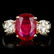 14k Yellow Gold 3.00ct Ruby 1.15ct Diamond Ring
